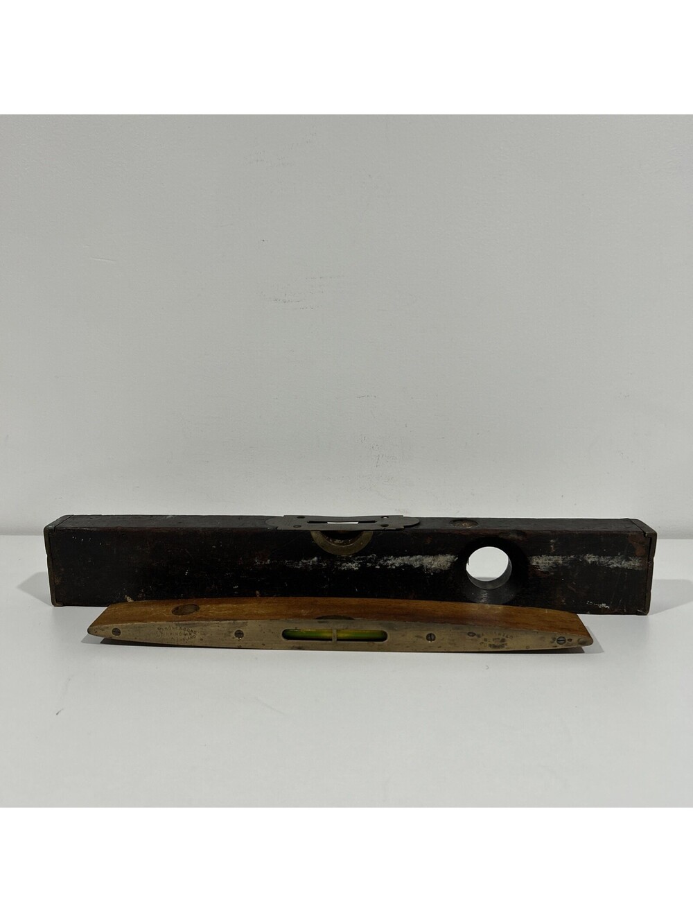2 Vintage J Rabone & Sons Wooden Spirit Level 16” And 12” Stanley